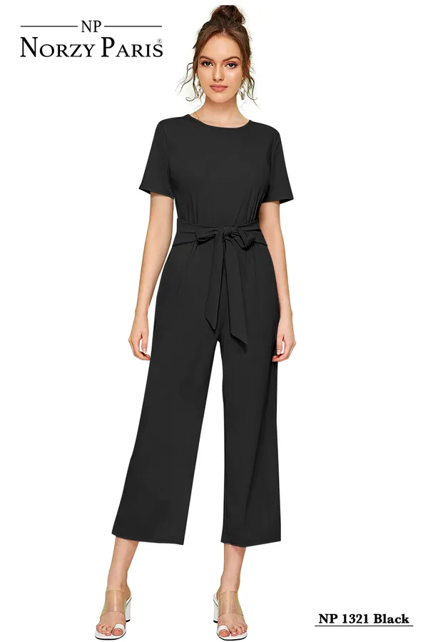 Black__Stretchable_Knitting_Jumpsuit_for_Women