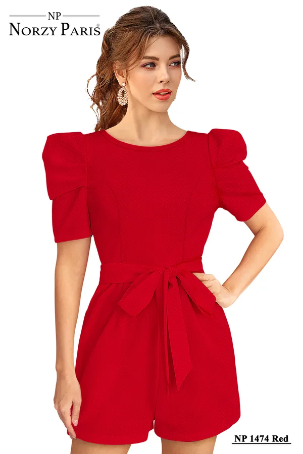 Red___Stretchable_Knitting_Dress_for_Women