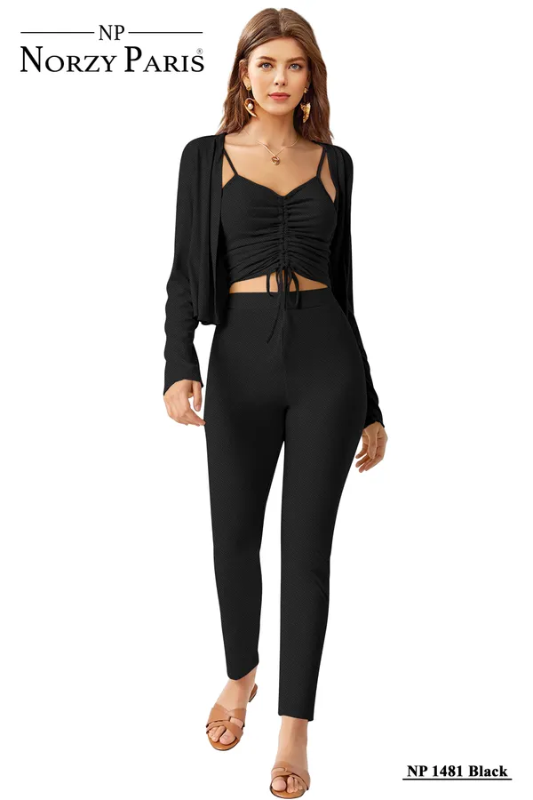 Black___Stretchable_Knitting_Dress_for_Women