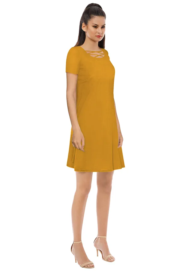 Yellow_Polyster_Knitting_Dress_for_Women