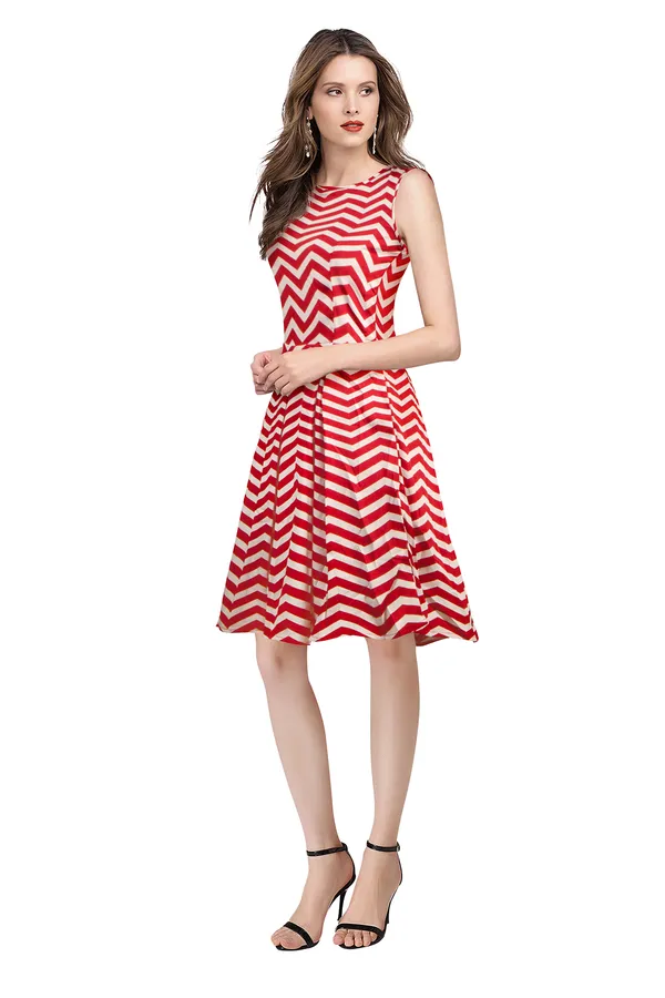Zigzag_Red_Creap_Dress_for_Women