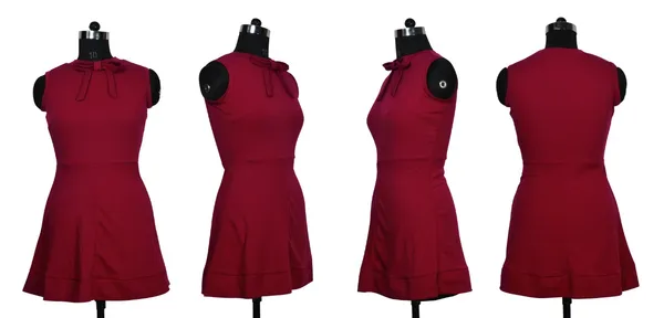 Maroon_Polyster_Knitting_Dress_for_Women
