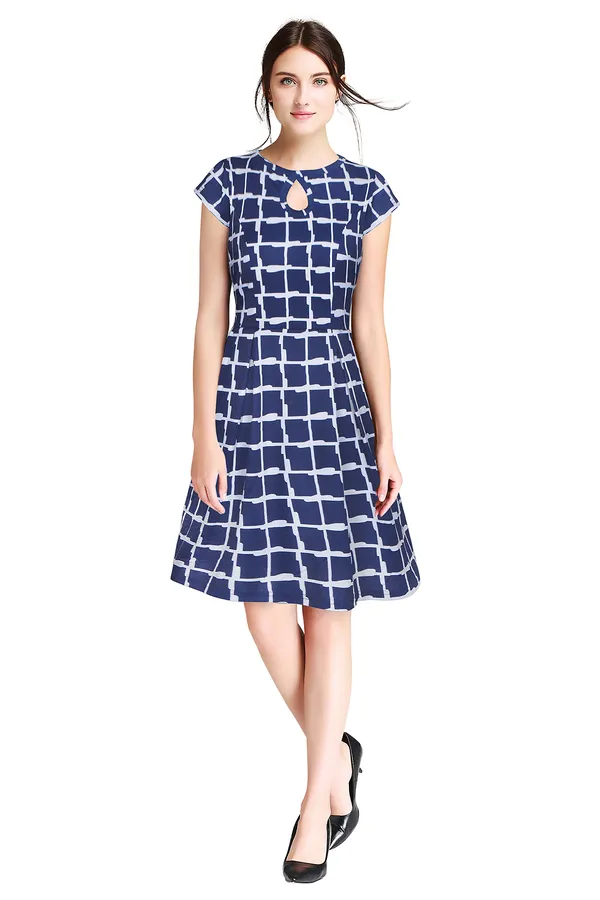 Nevy_Blue_Polyster_Knitting_Dress_for_Women