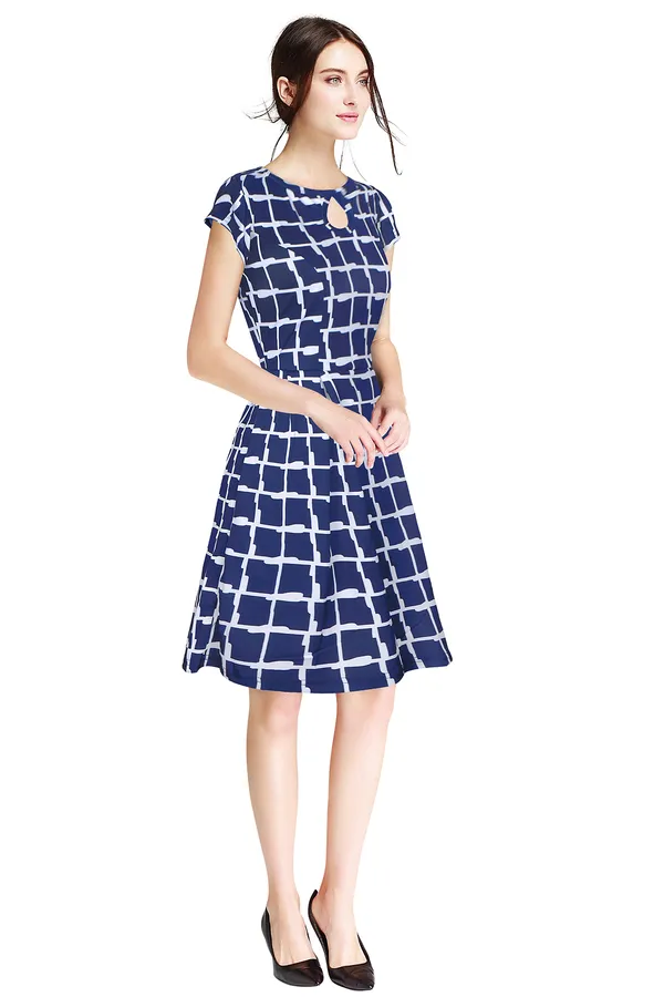 Nevy_Blue_Polyster_Knitting_Dress_for_Women