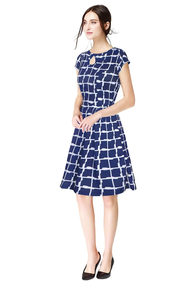 Nevy_Blue_Polyster_Knitting_Dress_for_Women