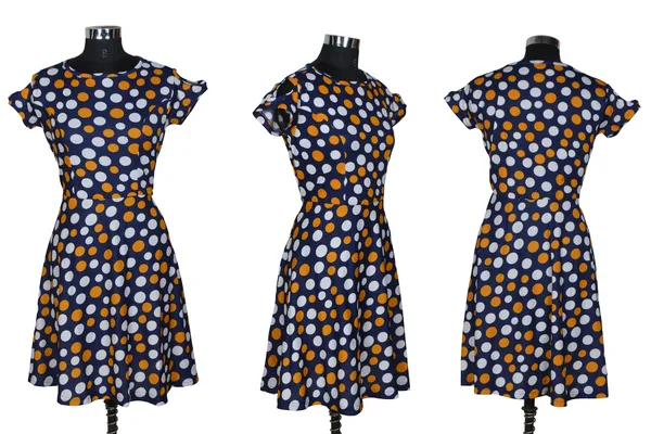 Yellow_Polyster_Knitting_Dress_for_Women