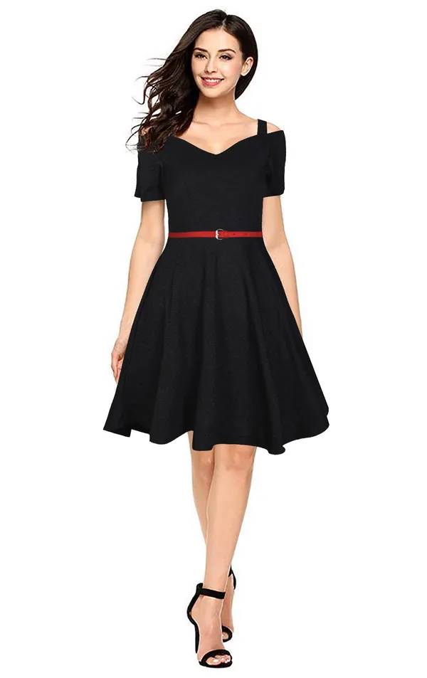 Pista__Stretchable_Knitting_Dress_for_Women