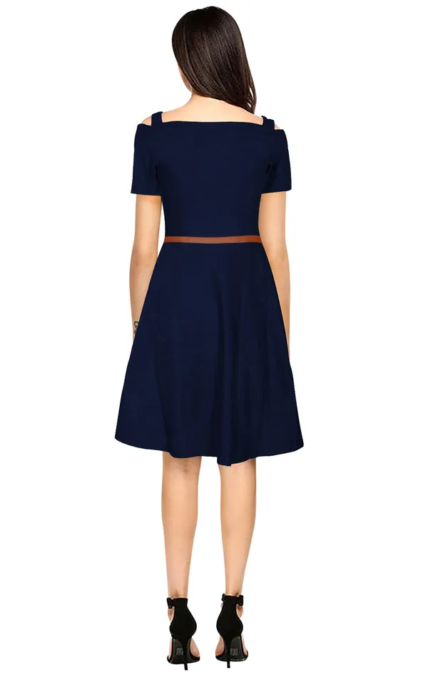Maroon_Polyster_Knitting_Dress_for_Women