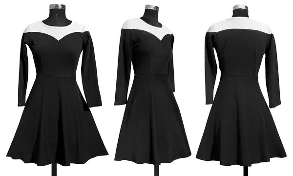 Blue_Polyster_Knitting_Dress_for_Women