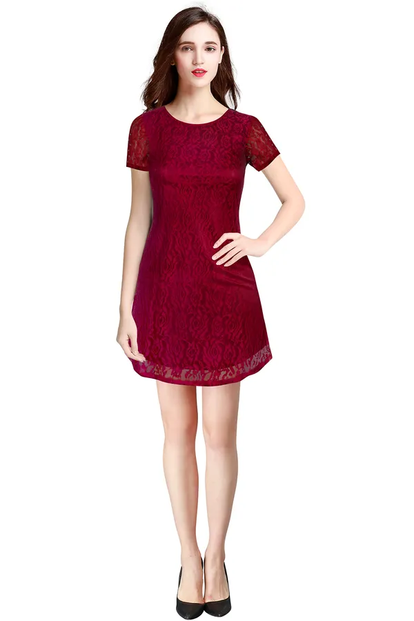 Yellow__Stretchable_Knitting_Dress_for_Women