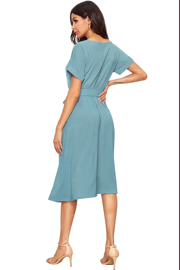 Peach__Stretchable_Knitting_Dress_for_Women