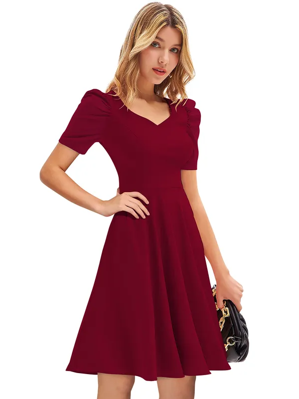 Royal_Blue__Stretchable_Knitting_Dress_for_Women