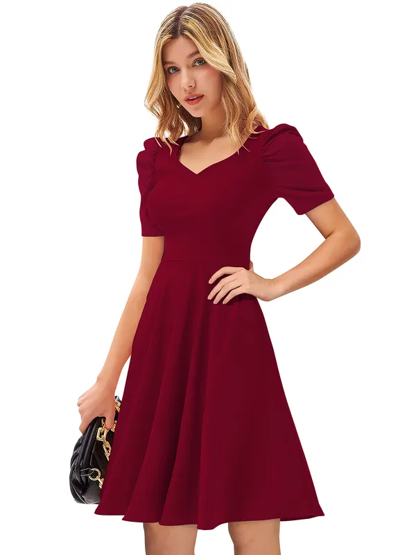 Royal_Blue__Stretchable_Knitting_Dress_for_Women