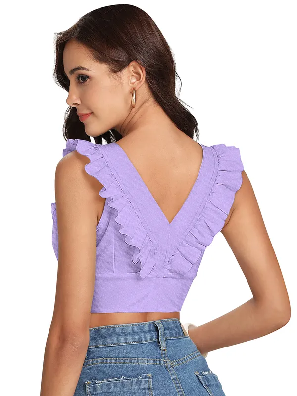 Purple_Polyester_Knitting_Tops_for_Women