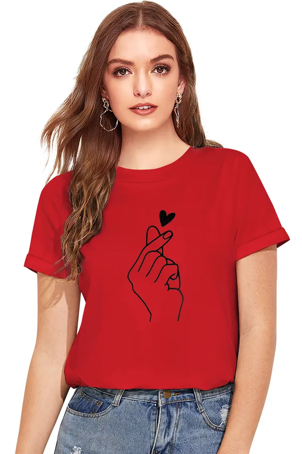 Red_Cotton_T-Shirt_for_Women