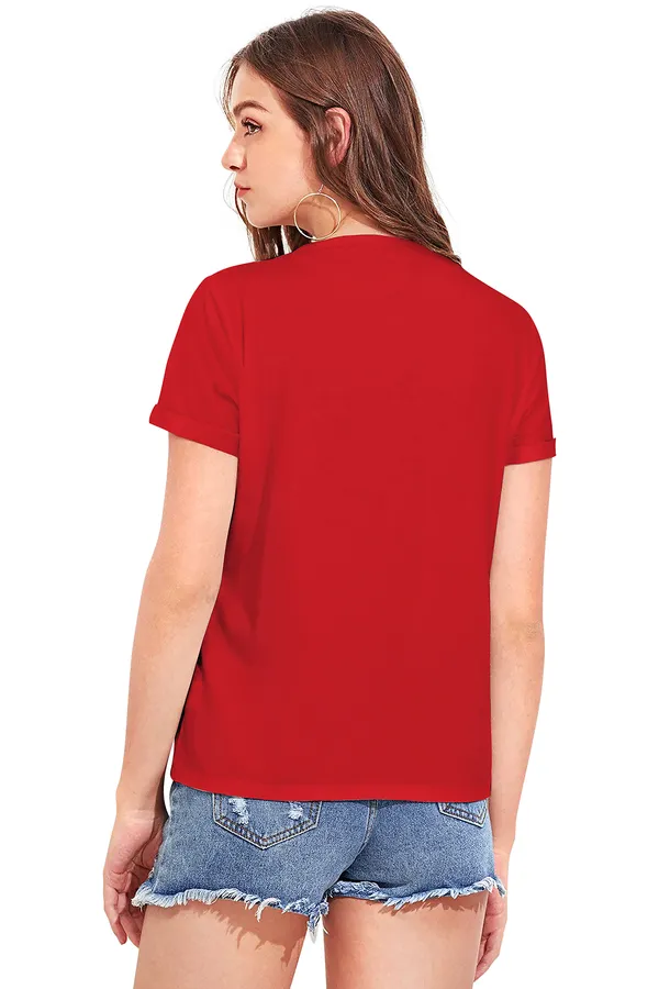 Red_Cotton_T-Shirt_for_Women