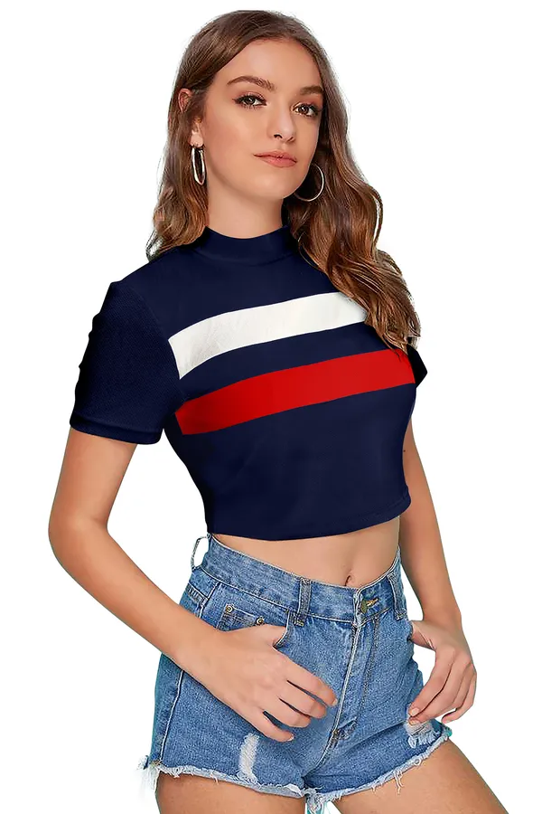 Red_Polyester_Knitting_Tops_for_Women