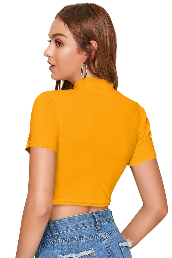 Yellow_&_Grey_Polyester_Knitting_Tops_for_Women