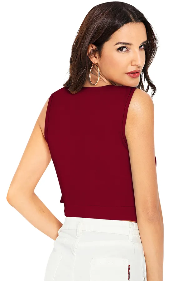 Maroon_Polyester_Knitting_Tops_for_Women