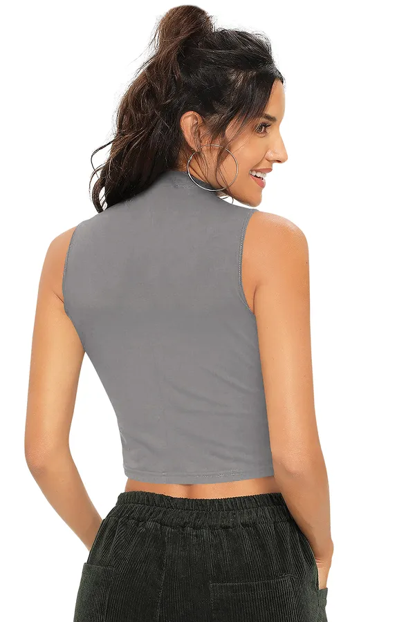 Grey_Polyester_Knitting_Tops_for_Women