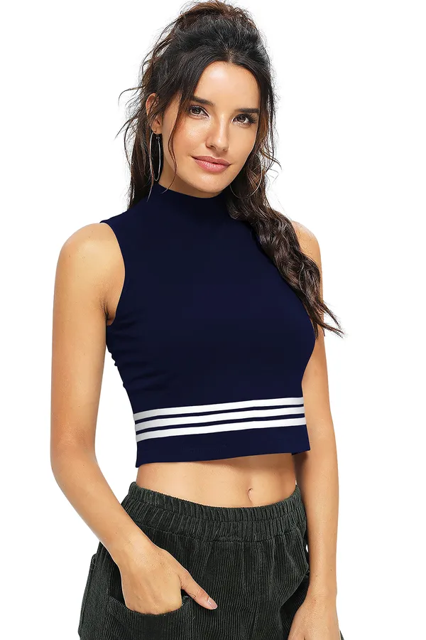Blue_Polyester_Knitting_Tops_for_Women