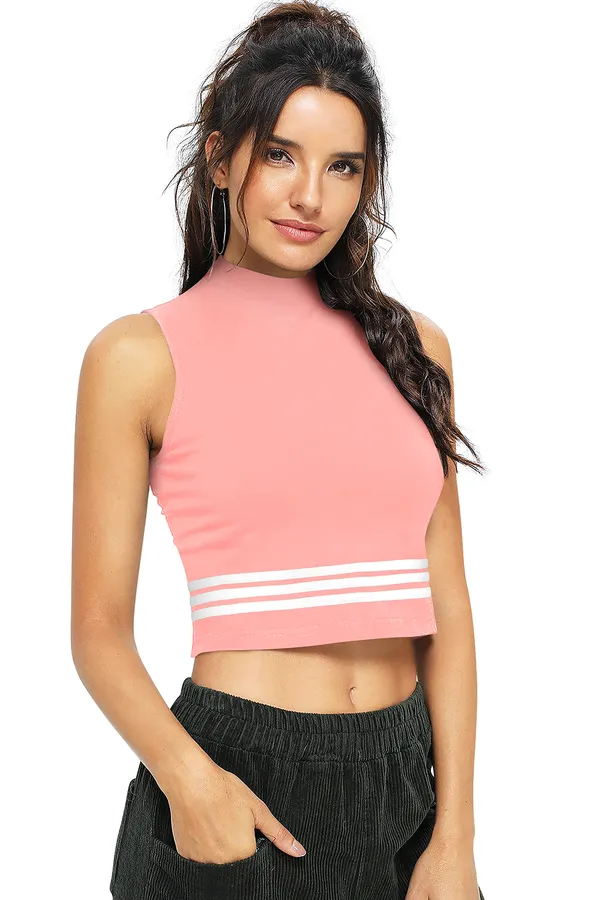 Peach_Polyester_Knitting_Tops_for_Women