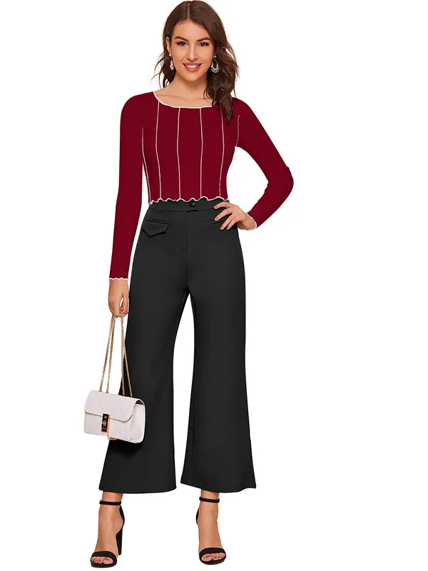 Maroon_Polyester_Knitting_Tops_for_Women