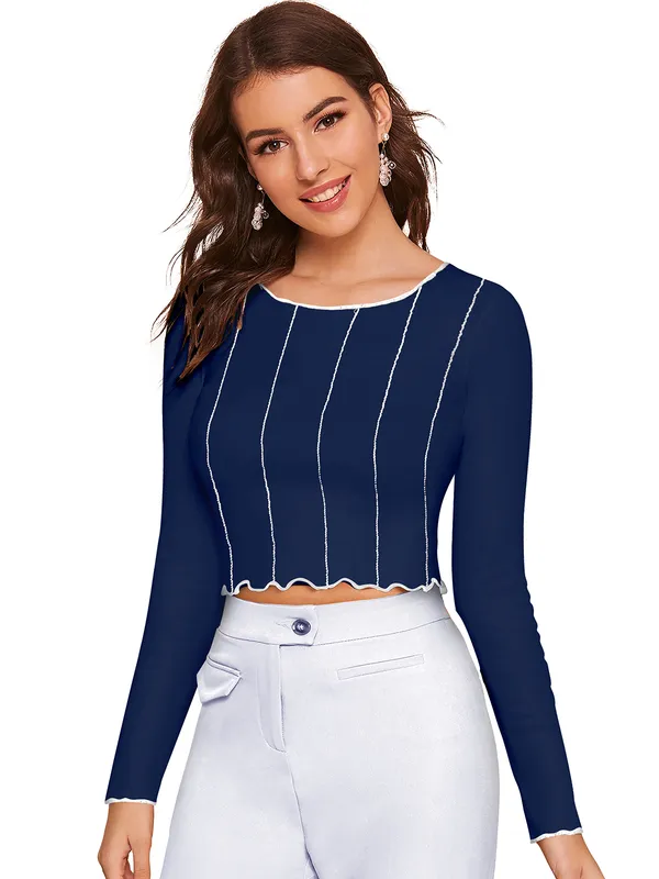 Blue_Polyester_Knitting_Tops_for_Women