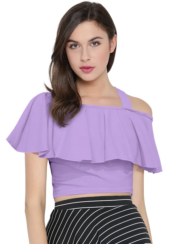 Purple_Polyester_Knitting_Tops_for_Women