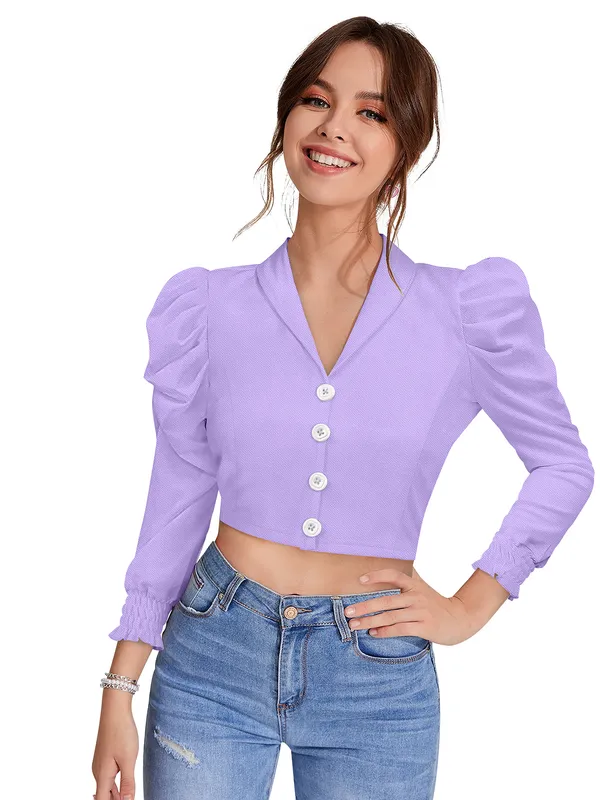 Purple_Polyester_Knitting_Tops_for_Women