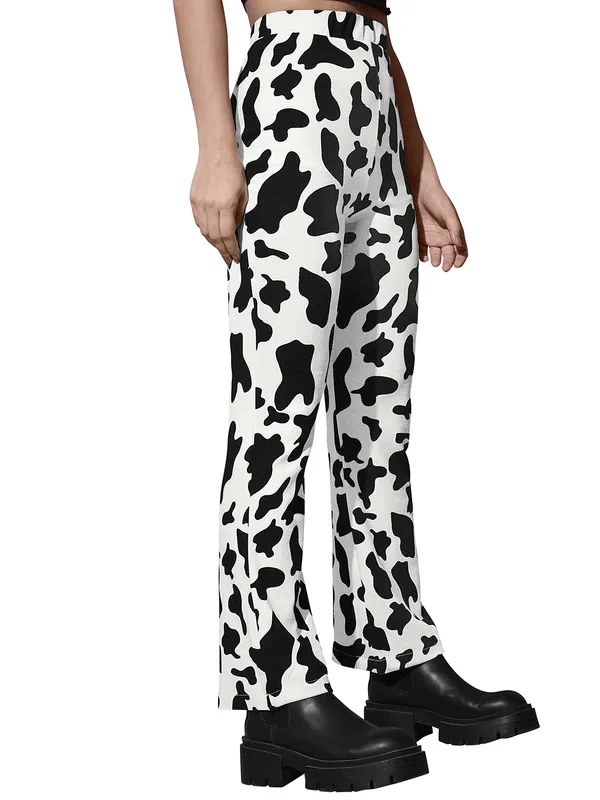 White_Polyester_Knitting_Pants_for_Women