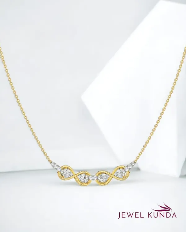 Yellow_Gold_Finish_Infinity_Pendant_Necklace_For_Women