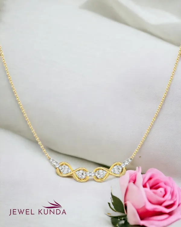 Yellow_Gold_Finish_Infinity_Pendant_Necklace_For_Women