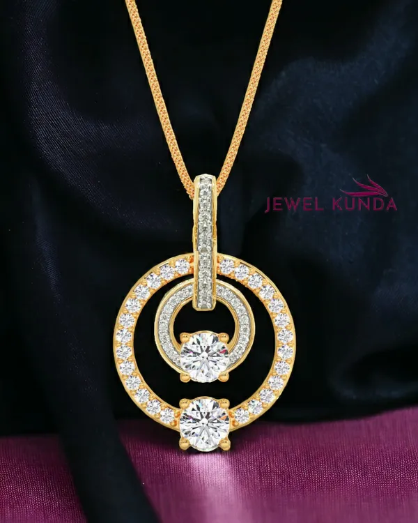 Yellow_Gold_Finish_Necklace_For_Women_and_Girls