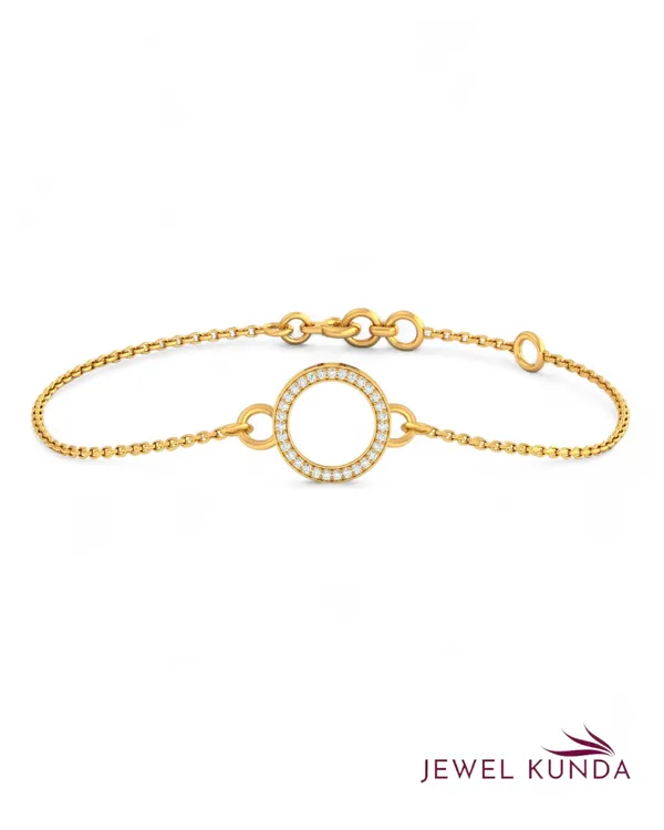Yellow_Gold_Finish_Trending_Bracelet_For_Women_&_Girls