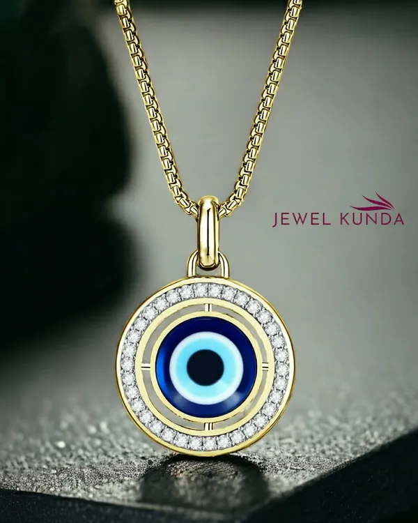 Yellow_Gold_Plated_Evil_Eye_Pendant_Necklace_For_Women_&_Girls