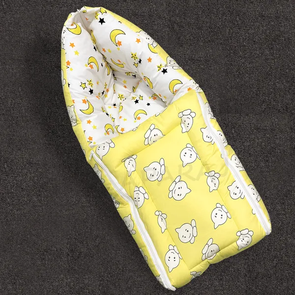 Yellow_Cotton_Sleeping_Bag_For_Infants