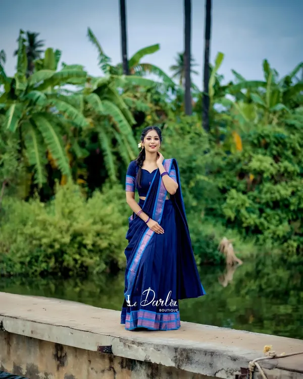 Blue_Kanjiveram_Silk_Zari_Lehenga_With_Blouse_Along_With_Banarsi_Silk_Dupatta