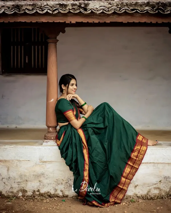 Green_Kanjiveram_Silk_Zari_Lehenga_With_Blouse_Along_With_Banarsi_Silk_Dupatta