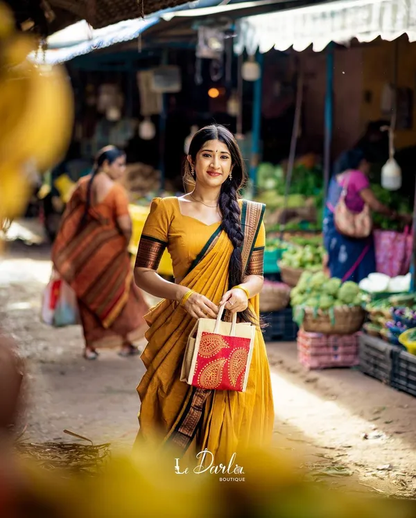 Yellow_Kanjiveram_Silk_Zari_Lehenga_With_Blouse_Along_With_Banarsi_Silk_Dupatta