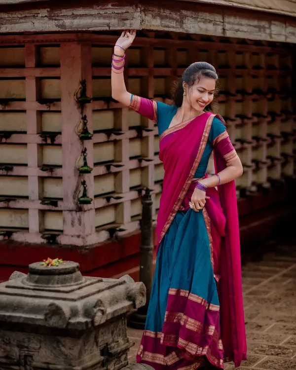 Morpich_Kanjiveram_Silk_Zari_Lehenga_With_Blouse_Along_With_Banarsi_Silk_Dupatta