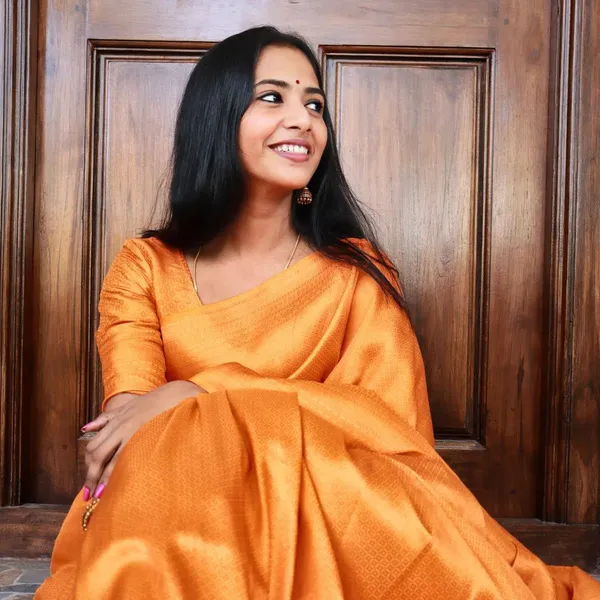 Yellow__Woven_Jacquard__Saree_With_Unstitched_Blouse
