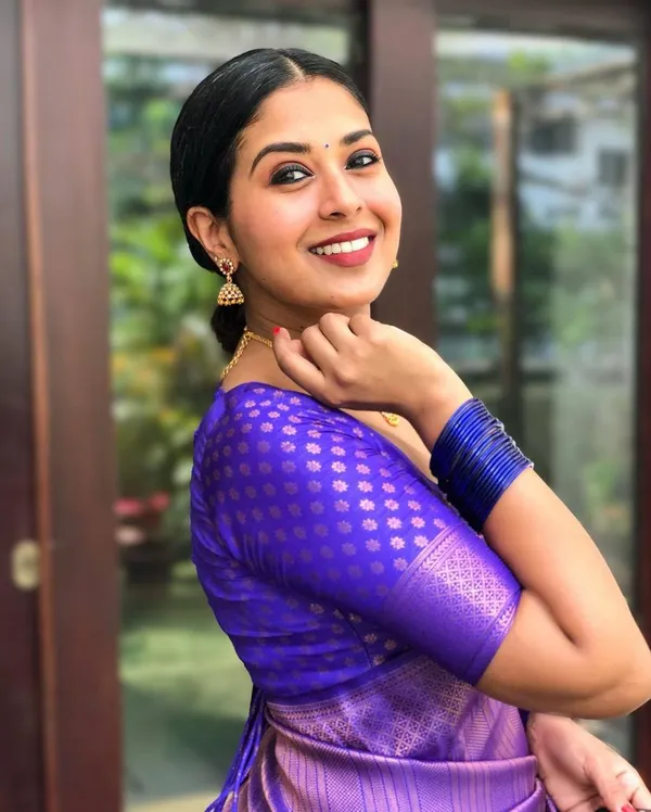 Light_Blue__Woven_Jacquard__Saree_With_Unstitched_Blouse