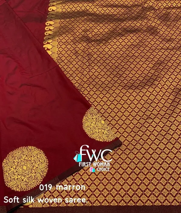 Red__Woven_Jacquard__Saree_With_Unstitched_Blouse