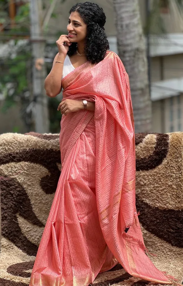 Peach_Soft_silk_cotton_Saree_with_Blouse_Piece_For__Women