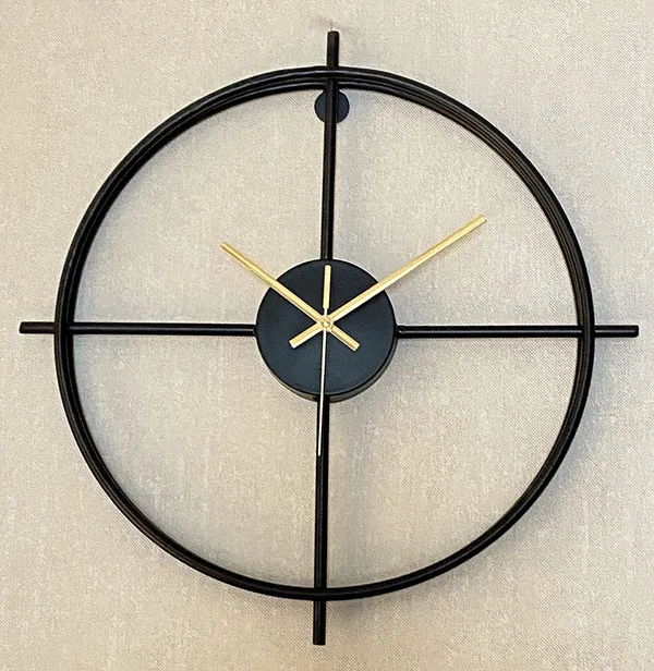 Metal_Wall_Clock_for_Home_and_Hall_Home_Big_Size_Living_Room_Hall_Bedroom_Stylish_Clock_(Black_Pipe)