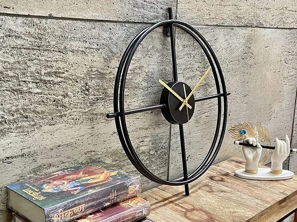 Metal_Wall_Clock_for_Home_and_Hall_Home_Big_Size_Living_Room_Hall_Bedroom_Stylish_Clock_(Black_Pipe)