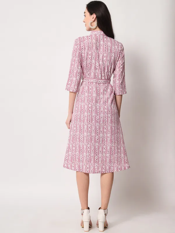 Peach_Dress_Polyester_Blend_Printed_For_Women.