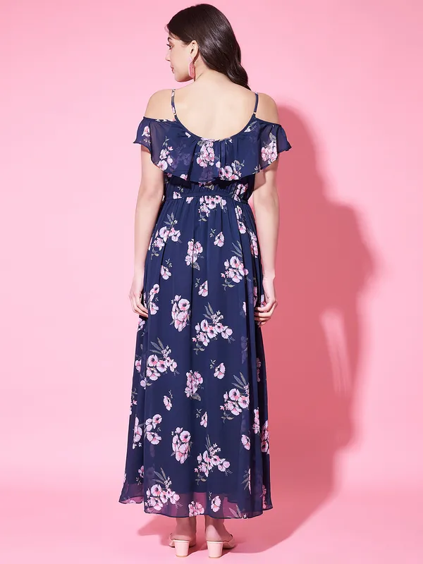 Floral_Printed_Cold_Shoulder_Georgette_Maxi_Dress