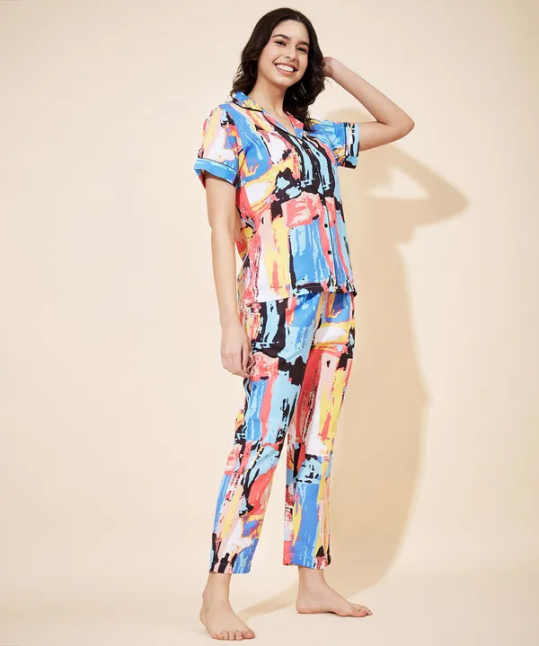 Multicolor_Cotton_Abstract_Night_Suit_For_Women.